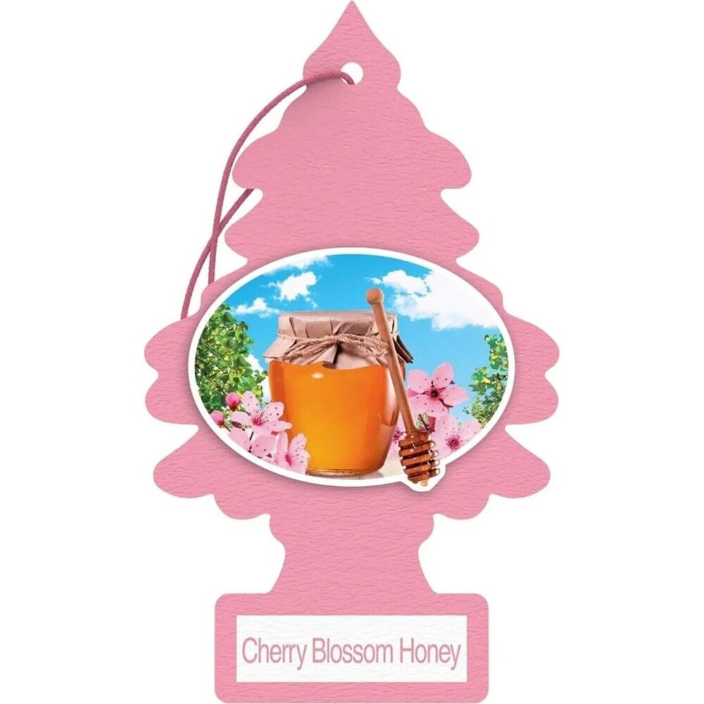 Car Air Freshener | Hanging Paper Tree for Home or Car | Cherry Blossom Honey |